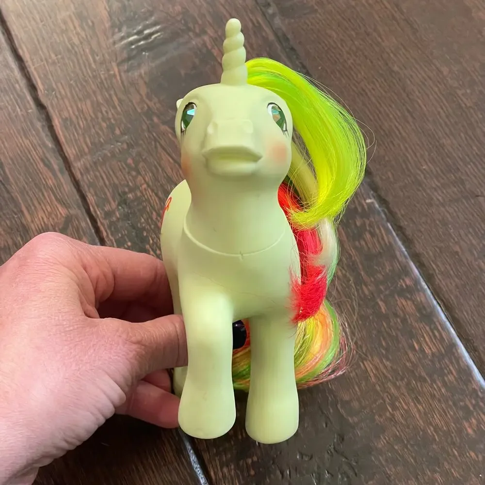 My Little Pony G1 Mimic w/ Star Brush Twinkle Eye Unicorn Parrot VTG 1987 READ